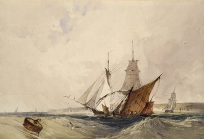 Shipping off the Kent Coast by Richard Parkes Bonington